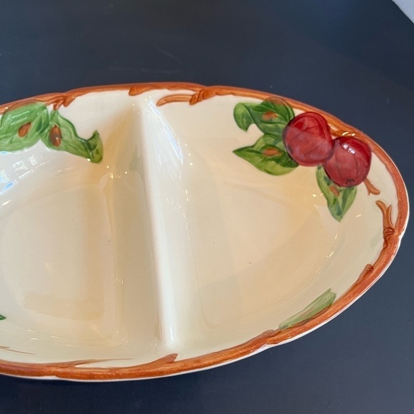 Franciscan Ware Apple Pattern Divided Vegetable Dish - Picture 2 of 7